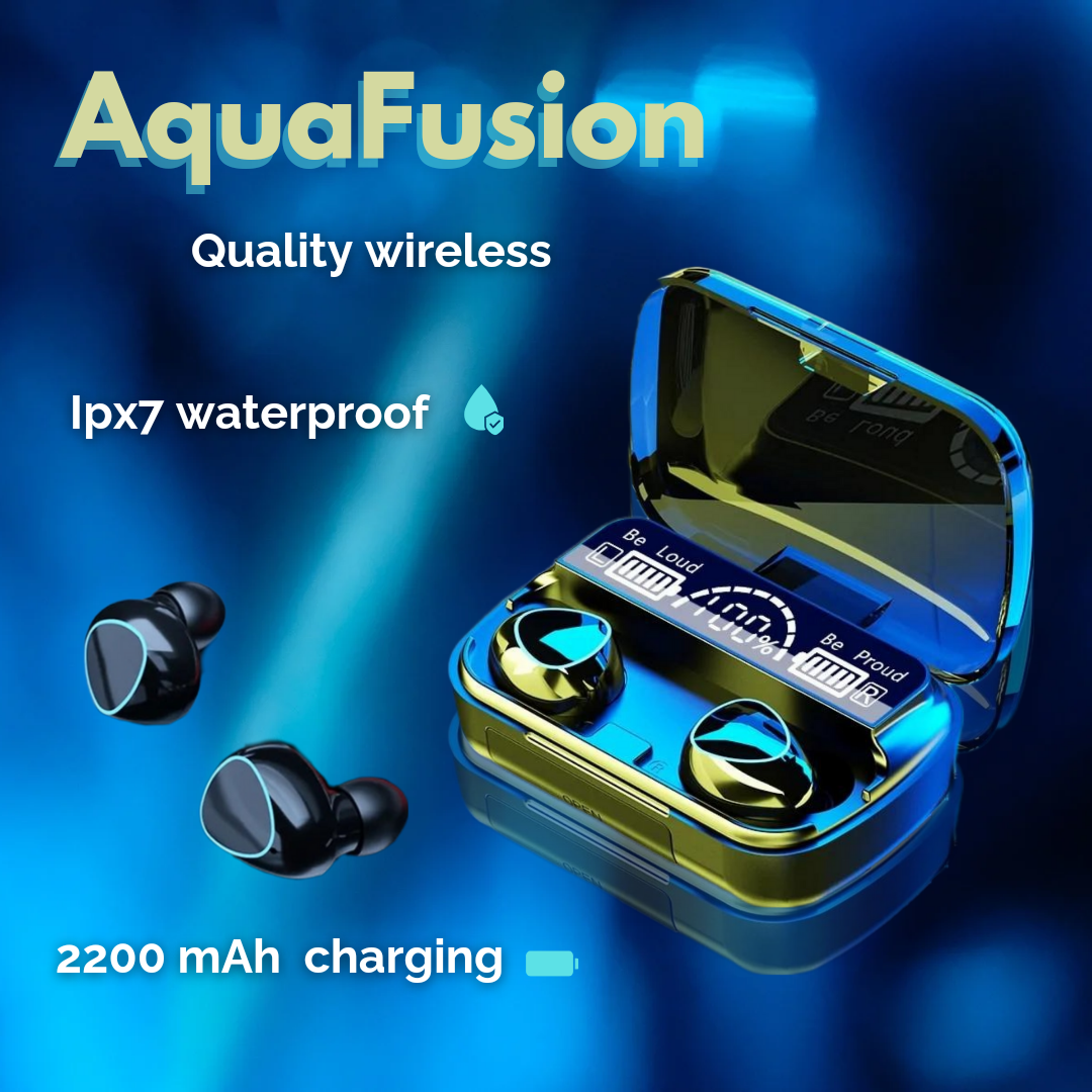 AquaFusion: waterproof Bluetooth headphones with microphone